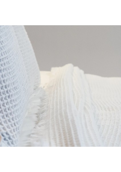 Terra Petek Dokulu Çift Kişilik Yatak Örtüsü Beyaz 220X240 cm fiyatları