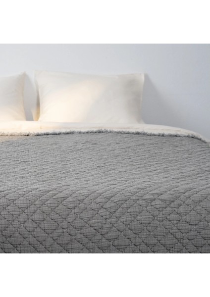 Jade Müslin Ekstra Dolgulu Çift Kişilik Yatak Örtüsü Antrasit 230X240 cm indirimleri