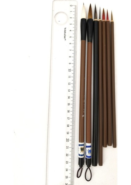 Çini Tahrir, Seramik Sırlama Fırça Seti, Seramik Boyama, Çini, Vazo, Resim, Brush-Set 7 Parça indirimleri