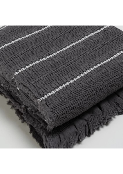 Marigold Pamuklu Çift Kişilik Yatak Örtüsü Antrasit 220*240 cm modelleri