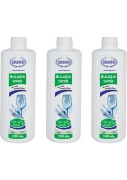 Hoş Kokulu Elde Yıkama Bulaşık Deterjanı 1000 Ml 3 Adet