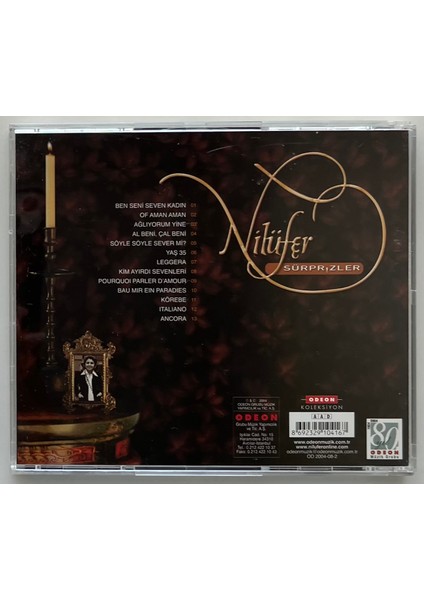 Nilüfer Sürprizler CD (Orjnal Dönem Baskı Cd) fiyatları