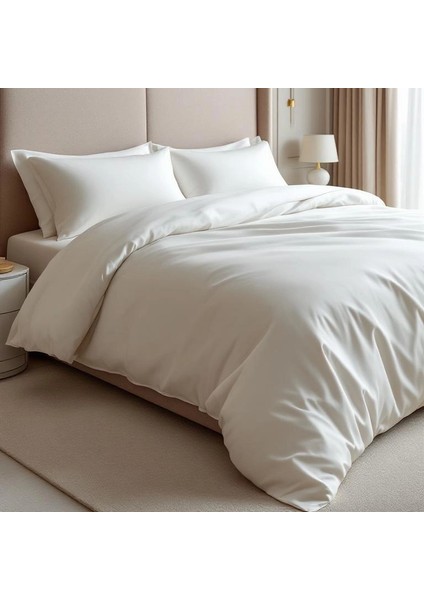 Odin 300 Tc Pamuk Saten Çift Kişilik Nevresim Ekru fiyatları