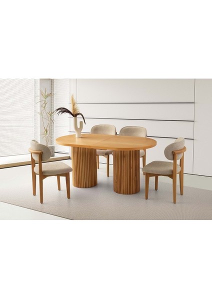 Mobilgen (Sadece Masa) Naturel Picasso Açılabilir Masa