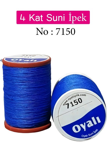 Oyalı 4 Kat Suni Ipek Iplik Iğne Oyası Boncuk Ipi Tığ Oyası NO:7150
