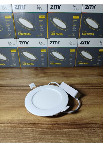 Ekim Aydınlatma Zmr 6W Slim Sıva Altı Yuvarlak LED Panel Spot Yüksek Lümen 3200K fırsatları