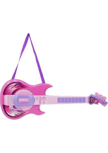 Mikrofonlu Pembe Gitar Seti fiyatları