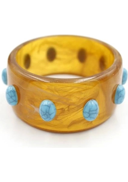 Turkuaz Taşlı Bilezik - Kahverengi fiyatları