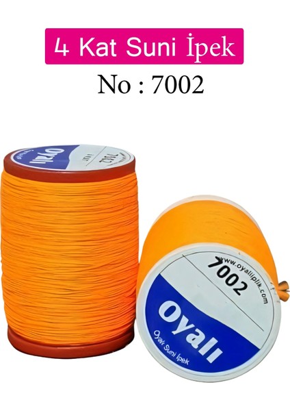 Oyalı 4 Kat Suni Ipek Iplik Iğne Oyası Boncuk Ipi Tığ Oyası NO:7002