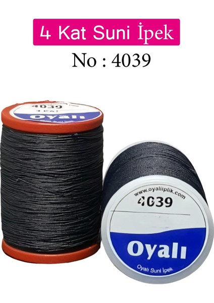 Oyalı 4 Kat Suni Ipek Iplik Iğne Oyası Boncuk Ipi Tığ Oyası NO:4039