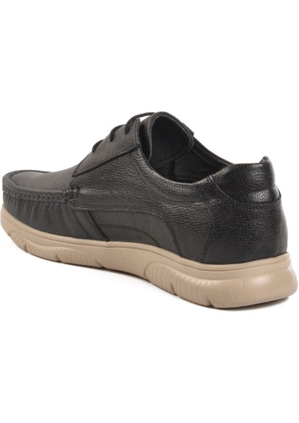 Siyah-Bej Hakiki Deri Erkek Günlük Ayakkabı 232061 M fırsatları