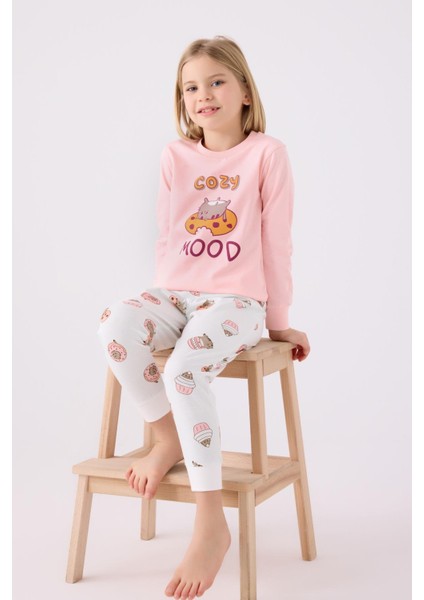 Kız Çocuk Uzun Kol Pijama Takım A.pembe