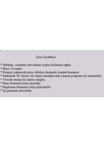 Kadın Suya Dayanıklı Trençkot Kapüşonlu Ekoseli Vizon Trençkot Bonded Kumaş Trençkot indirimleri