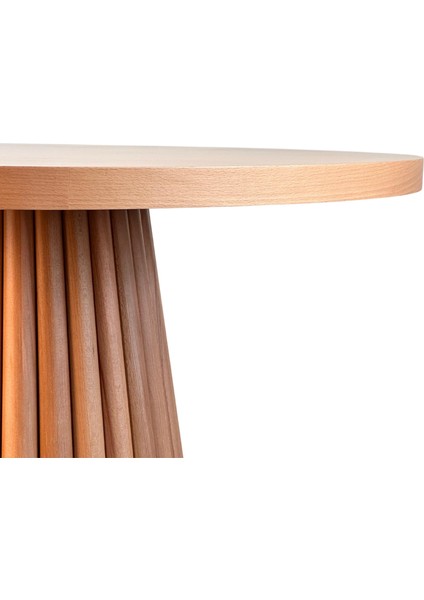 Seraphine Iskandinav Natural Ahşap Masa Sandalye Takımı 110X110 fırsatları