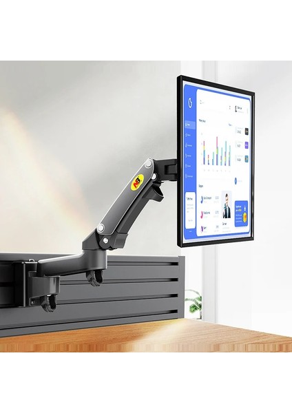 North Bayou Nb F150 Tek Kol Gazlı Yaylı Monitör Tutucu – 17"-35" Ekran, 2-9 kg Taşıma Kapasiteli indirimleri