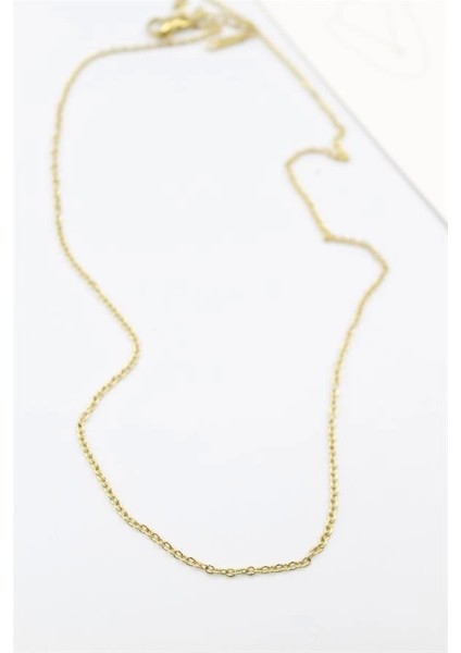 Çelik Zincir Kolye - 45 cm - Altın fiyatları