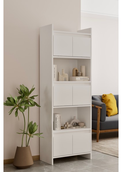 Modo beyaz Mdf Raflı Kapaklı Kitaplık 176 cm fiyatları