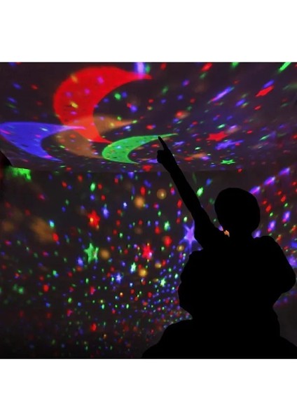 Çocuk Odası Yatak Odası Renkli Yıldızlı Gökyüzü Uzay Projeksiyonlu Star Master Gece Lambası fiyatları