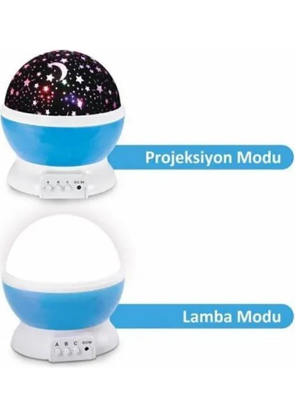 Çocuk Odası Yatak Odası Renkli Yıldızlı Gökyüzü Uzay Projeksiyonlu Star Master Gece Lambası fırsatları