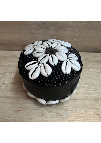 Mylamp Bali Boncuklu Kapaklı Kutu 11 x 9 cm