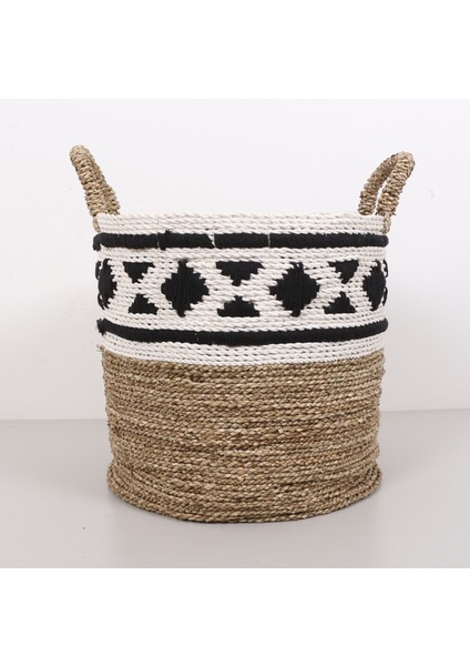 Mylamp Hierapolis Muz Lif El Yapımı Yuvarlak Orta Sepet 37X35X44 cm