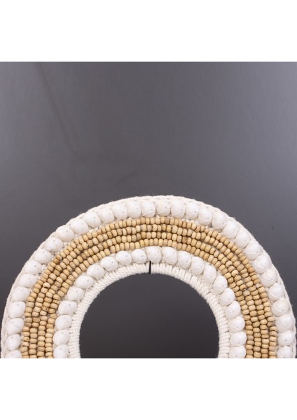 Mylamp Papua Deniz Kabuğu- Ahşap Boncuklu Masa Üstü Dekor 32X44 cm fırsatları