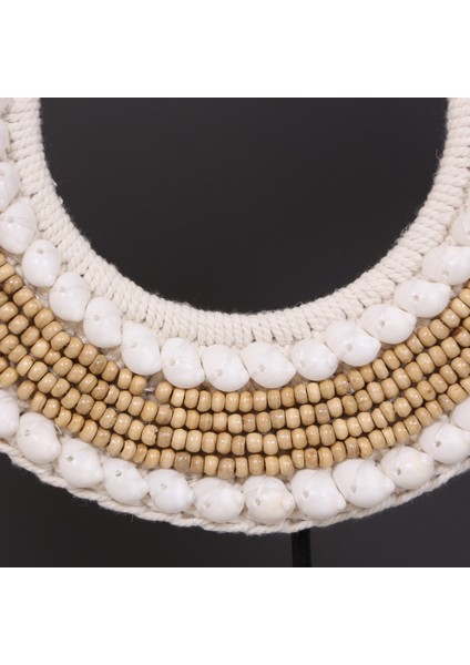 Mylamp Papua Deniz Kabuğu- Ahşap Boncuklu Masa Üstü Dekor 32X44 cm indirimleri