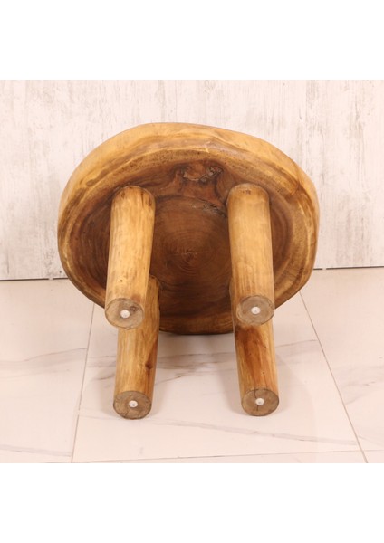 Mylamp Charm Doğal Teak Ağacı Sehpa 65X55 cm fırsatları