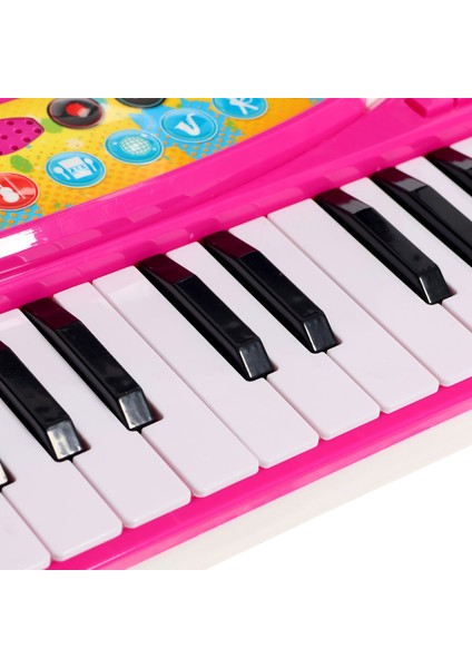 Elektonik Pembe Işıklı Piano