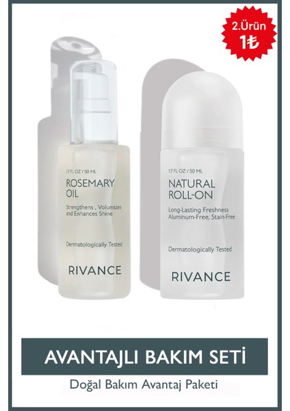 Bitkisel İçerikli Doğal Roll-On - Saç Bakım Complexi Seti