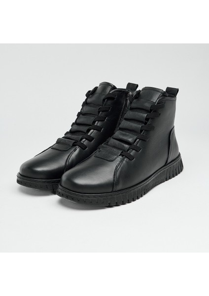 Hakiki Deri Fermuarlı Lastik Bağcıklı Kadın Bot fiyatları