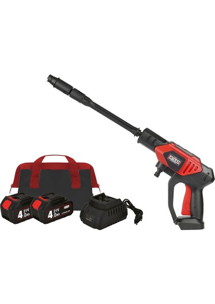 Atb 21 HPW-402C 21V Akülü Tabanca Basınçlı Yıkama 2x 4.0 Ah