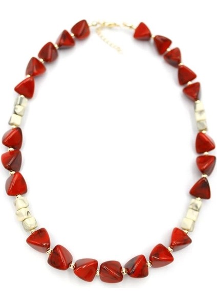 Akrilik Kolye - Kırmızı fiyatları