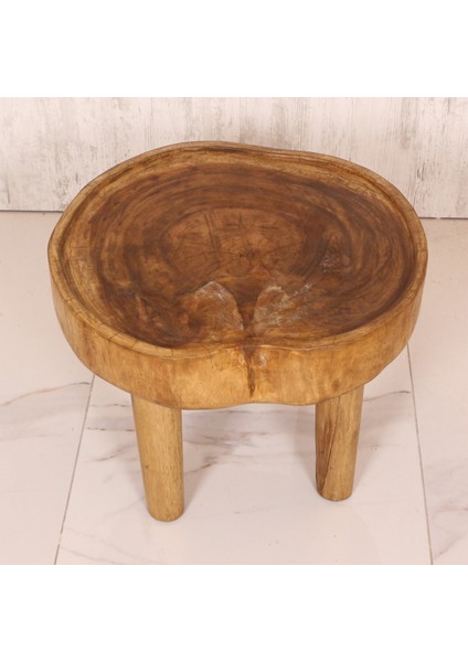 Mylamp Charm Doğal Teak Ağacı Sehpa 56X45 cm fiyatları