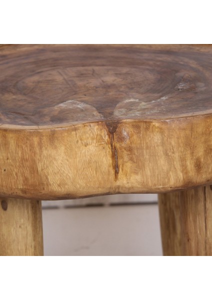 Mylamp Charm Doğal Teak Ağacı Sehpa 56X45 cm modelleri