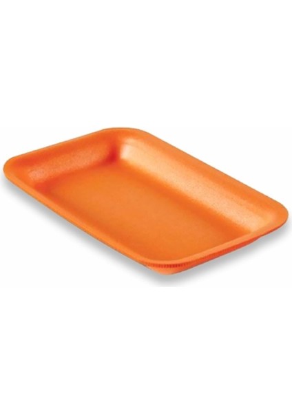 Tek Kullanımlık Köpük 2000 Gr. Turuncu Servis Et Kıyma Saklama Tepsi Tabak -265X175X35MM. - 10 Adet fiyatları