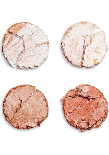 Vegan Pürüzsüz Pudra Allık Paleti - Yüksek Pigment, İpeksi Doku, Bronz ve Parlak Tonlar fiyatları
