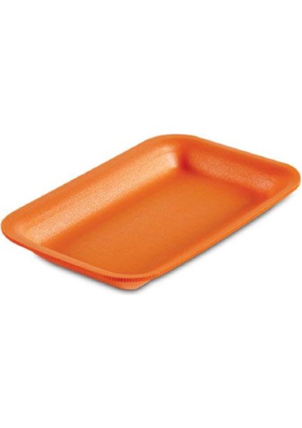 Tek Kullanımlık Köpük 2000 Gr. Turuncu Servis Et Kıyma Saklama Tepsi Tabak -265X175X35MM. - 10 Adet modelleri