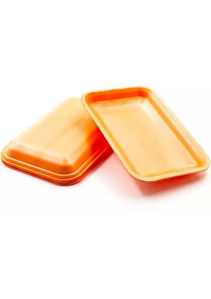 Tek Kullanımlık Köpük 2000 Gr. Turuncu Servis Et Kıyma Saklama Tepsi Tabak -265X175X35MM. - 10 Adet indirimleri