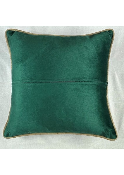 Kadife Biyeli Kırlent Kılıfı 40X40 2li