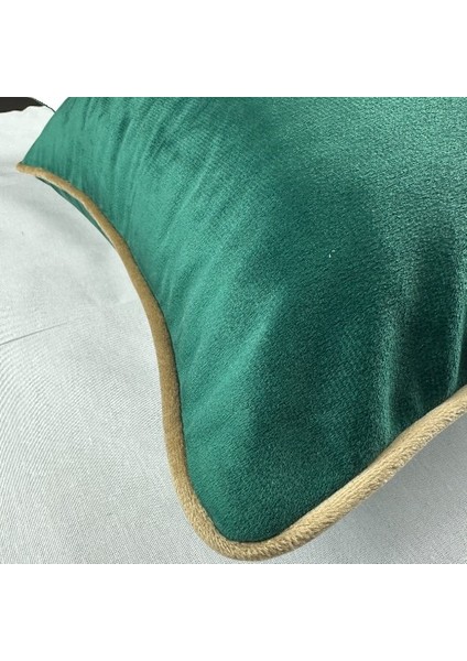 Kadife Biyeli Kırlent Kılıfı 40X40 2li