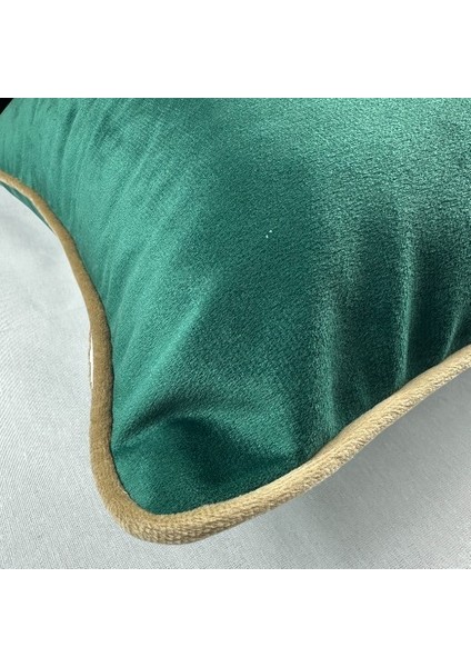 Kadife Biyeli Kırlent Kılıfı 40X40 2li