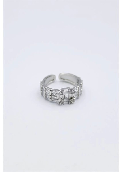 Baget Taşlı Yüzük - Gümüş fiyatları