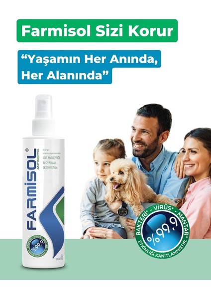 Alkolsüz Dezenfektan Sprey 200 ml Durulama Gerektirmeyen %99,9 Etkili El ve Cilt Temizleyici modelleri