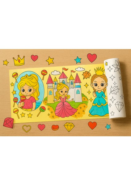 Güzel Prensesleri Boyuyorum – 5 Metre Dev Boyama Rulosu | Çocuklar İçin Prenses Temalı Boyama Kağıdı | Okul Öncesi Eğitim, Parti Etkinliği, Yaratıcı Aktivite ve Sanat Çalışması fırsatları