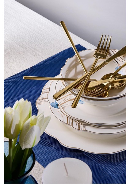 Porselen Donato Bone 24 Parça 6 Kişilik Yemek Takımı indirimleri