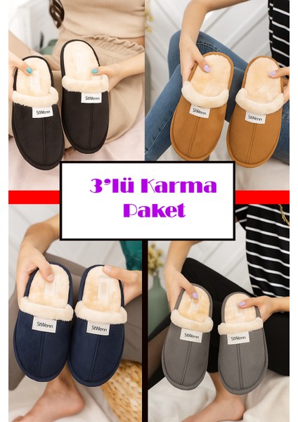 Içi Kürklü Ev Terliği Çeyiz Bohça Terliği Misafir Terliği Hafif Sesiz Taban modelleri