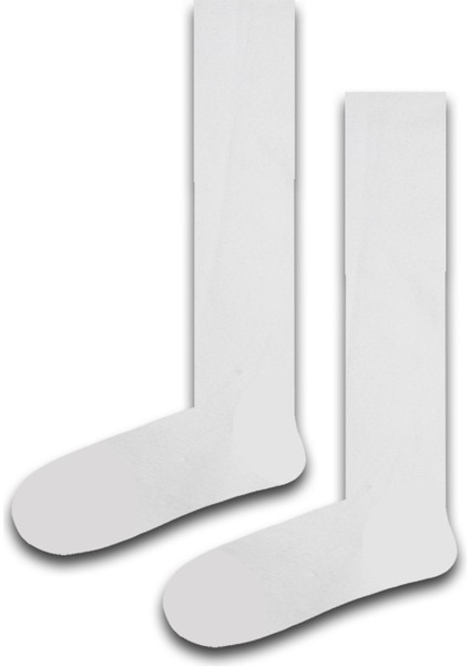 Beyaz Renkli Çocuk Dizaltı Çorap