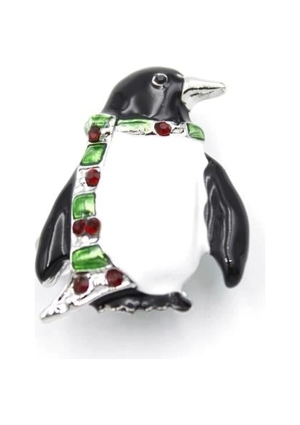 Penguen Broş - Beyaz fiyatları