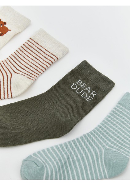 Yeni Sezon Baskılı Erkek Bebek Soket Çorap 7'li Paket fiyatları